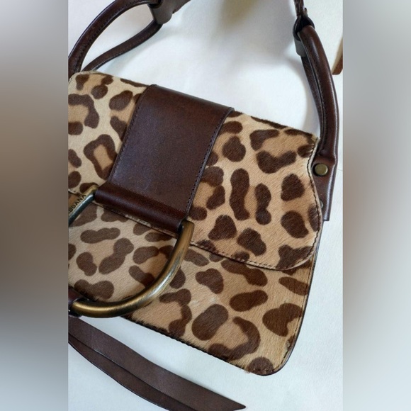 Authentic Dolce & Gabbana Leopard Print Calf Hair and Leather Shoulder Bag - Picture 5 of 16